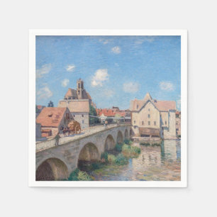 Serviette En Papier Alfred Sisley - Le Pont de Moret
