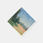 Serviette En Papier Alfred Sisley - Les prés du Sahur au soleil du mat (Coin)