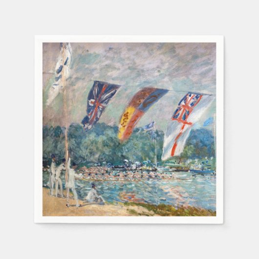 Serviette En Papier Alfred Sisley - Régates à Molesey (Devant)