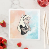 Serviette En Papier Alice (En situation)