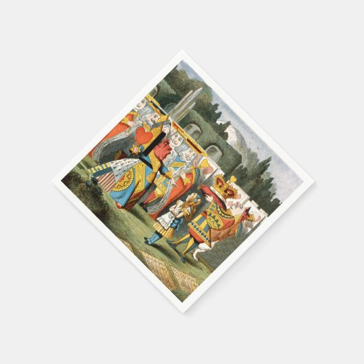 Serviette En Papier Alice à Wonderland (Coin)