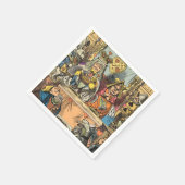 Serviette En Papier Alice à Wonderland Cheshire Cat Characters (Coin)