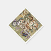 Serviette En Papier Alice Adventures in Wonderland Mad Tea Party (Coin)