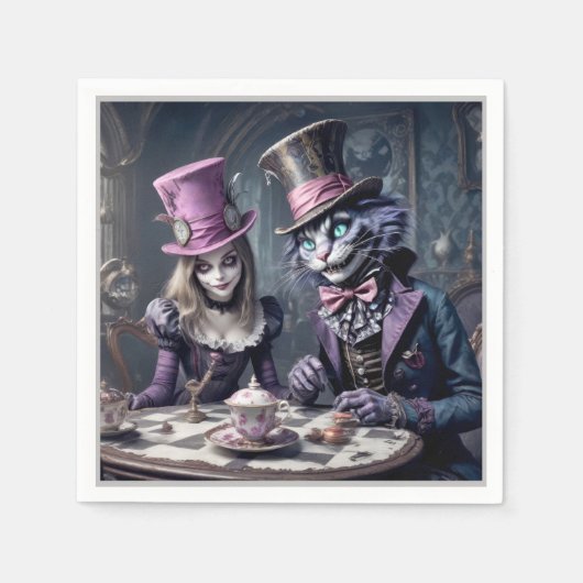 Serviette En Papier Alice au pays des merveilles (Devant)