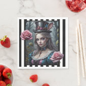 Serviette En Papier Alice au pays des merveilles (En situation)