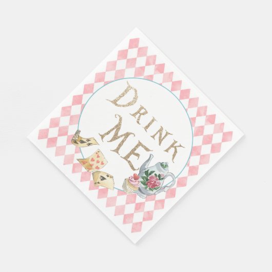 Serviette En Papier Alice au pays des merveilles Anniversaire de la fê (Coin)