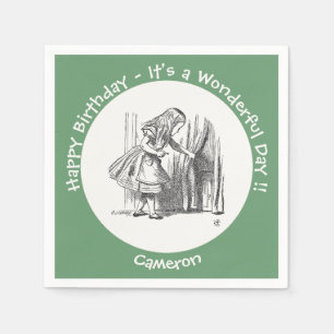 Serviette En Papier Alice au pays des merveilles Anniversaire ou autre