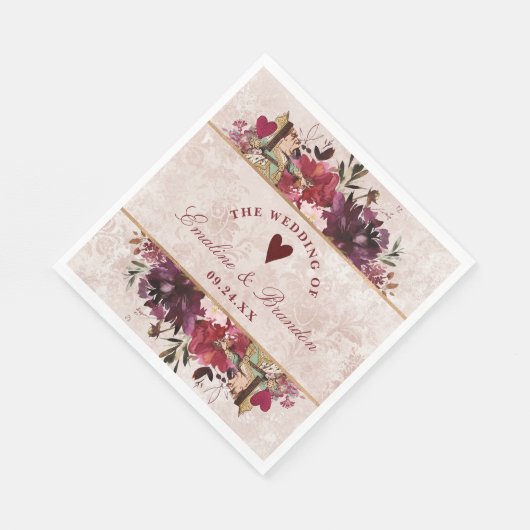 Serviette En Papier Alice au pays des merveilles Élégant Monogramme de (Coin)