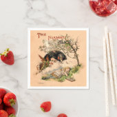 Serviette En Papier Alice au pays des merveilles Illustrations classiq (En situation)