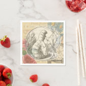 Serviette En Papier Alice au pays des merveilles La chenille : Tenniel (En situation)