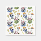 Serviette En Papier Alice au pays des merveilles Motif (Devant)