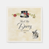 Serviette En Papier Alice au pays des merveilles Napkin jetable (Devant)