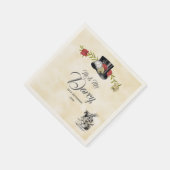 Serviette En Papier Alice au pays des merveilles Napkin jetable (Coin)