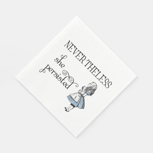 Serviette En Papier Alice au pays des merveilles Néanmoins serviettes  (Coin)