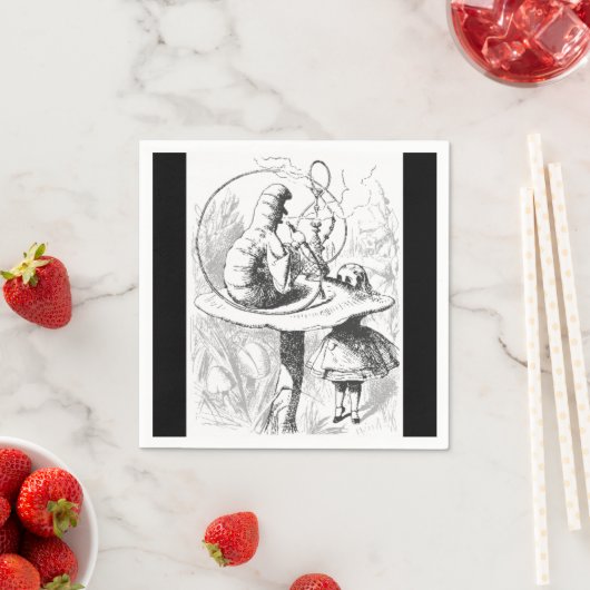 Serviette En Papier Alice au pays des merveilles Papier Caterpillar (En situation)