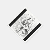 Serviette En Papier Alice au pays des merveilles Papier Caterpillar (Coin)