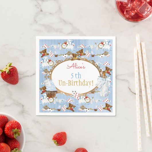 Serviette En Papier Alice au pays des merveilles Thème (En situation)