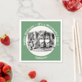 Serviette En Papier Alice au pays des merveilles Tweedledum & Tweedled (En situation)