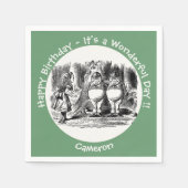 Serviette En Papier Alice au pays des merveilles Tweedledum & Tweedled (Devant)
