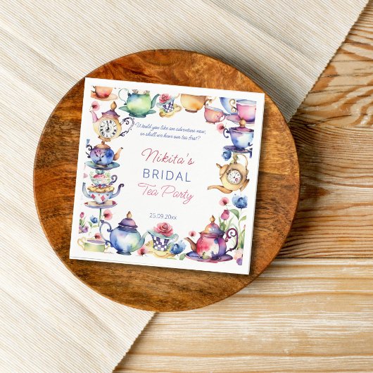 Serviette En Papier Alice aux pays des merveilles enterrement de vie d