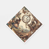 Serviette En Papier Alice & Cheshire Cat: Whimsical Wonderland Fantasy (Coin)