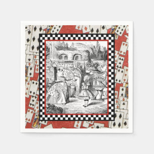 Serviette En Papier Alice dans la cour 1 de la Reine