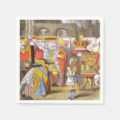 Serviette En Papier Alice dans la cour de la reine 2 (Devant)