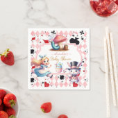 Serviette En Papier Alice dans le Baby shower du pays des merveilles (En situation)