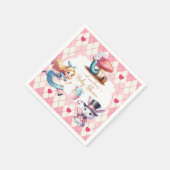 Serviette En Papier Alice dans le Baby shower du pays des merveilles (Coin)