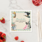 Serviette En Papier Alice dans l'Onederland Mad Tea 1ère fête d'annive (En situation)