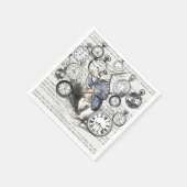 Serviette En Papier Alice de lapin blanc au pays des merveilles (Coin)