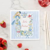 Serviette En Papier Alice enchantée au pays des merveilles Papier de j (En situation)
