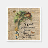 Serviette En Papier Alice et Cheshire (Devant)