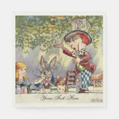 Serviette En Papier Alice In Wonderland Tea Party Modèle (Devant)