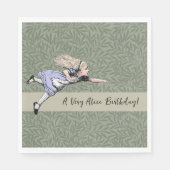 Serviette En Papier Alice volante au pays des merveilles (Devant)