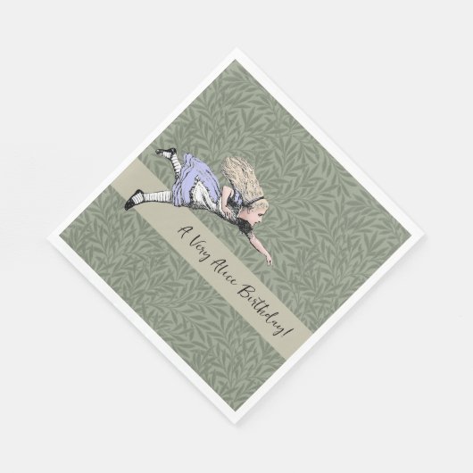 Serviette En Papier Alice volante au pays des merveilles (Coin)