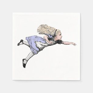 Serviette En Papier Alice volante au pays des merveilles