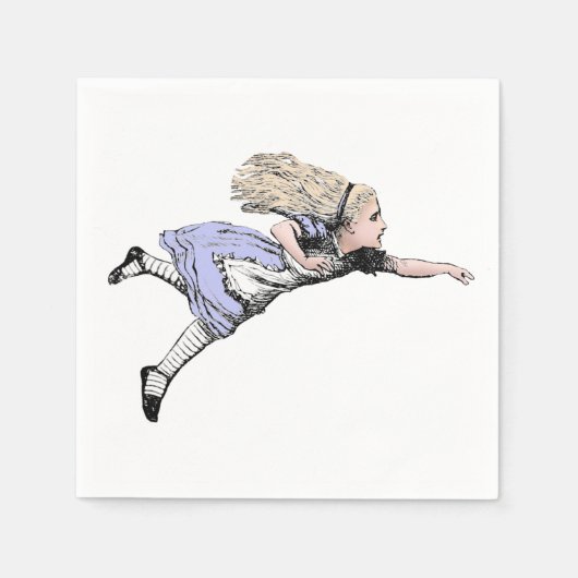 Serviette En Papier Alice volante au pays des merveilles (Devant)