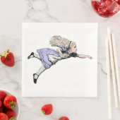 Serviette En Papier Alice volante au pays des merveilles (En situation)