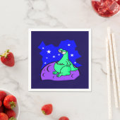 Serviette En Papier Alien (En situation)