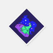 Serviette En Papier Alien (Coin)