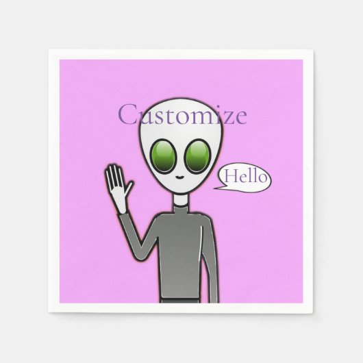 Serviette En Papier Alien courtois Thunder_Cove (Devant)