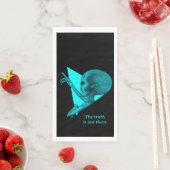 Serviette En Papier Alien gris, la vérité est là (En situation)