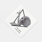 Serviette En Papier Alien gris, la vérité est là (Coin)