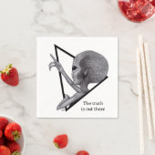 Serviette En Papier Alien gris, la vérité est là (En situation)