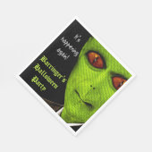Serviette En Papier Alien Monster Halloween Party Napkin (Coin)