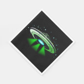 Serviette En Papier Alien OVNI enlèvement vaisseau spatial fête d'anni (Coin)