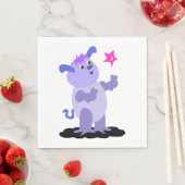 Serviette En Papier Alien Pansu (En situation)