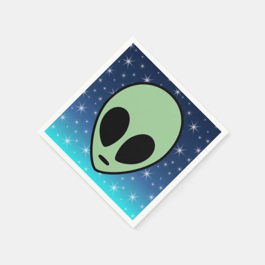 Serviette En Papier Alien vert (Coin)