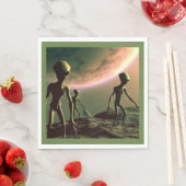 Serviette En Papier ALIENS gris SF 2 (En situation)